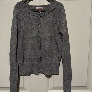 Gray cardigan sweat